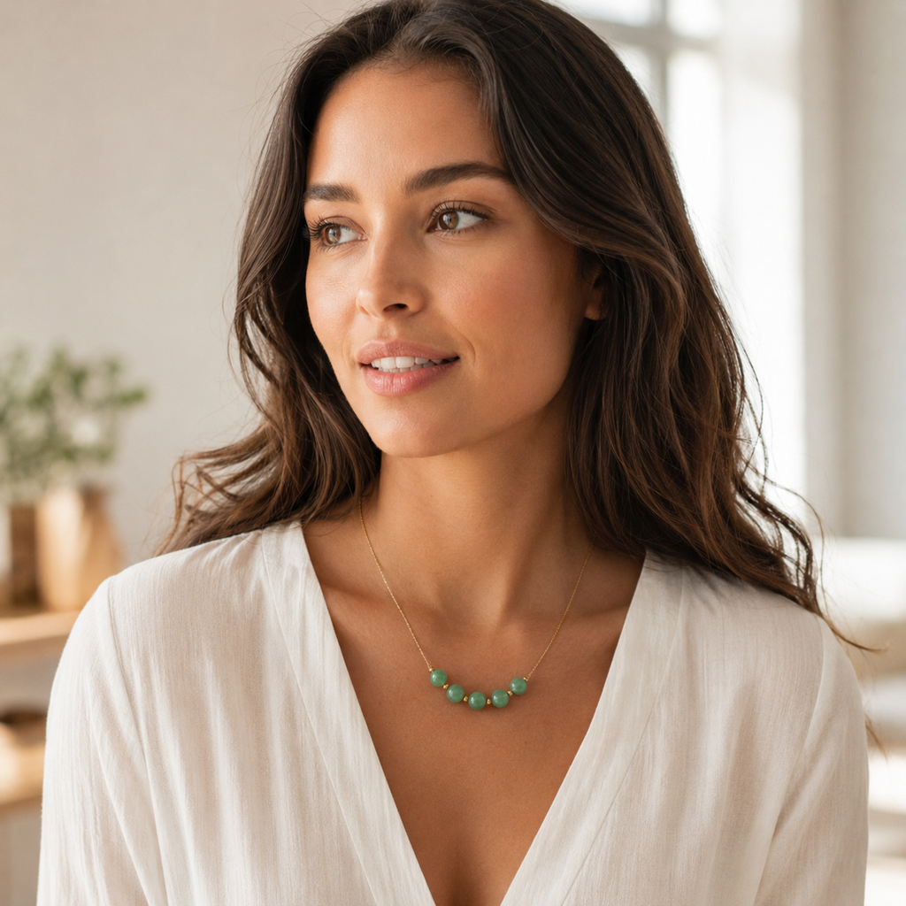 Halsband med Aventurin